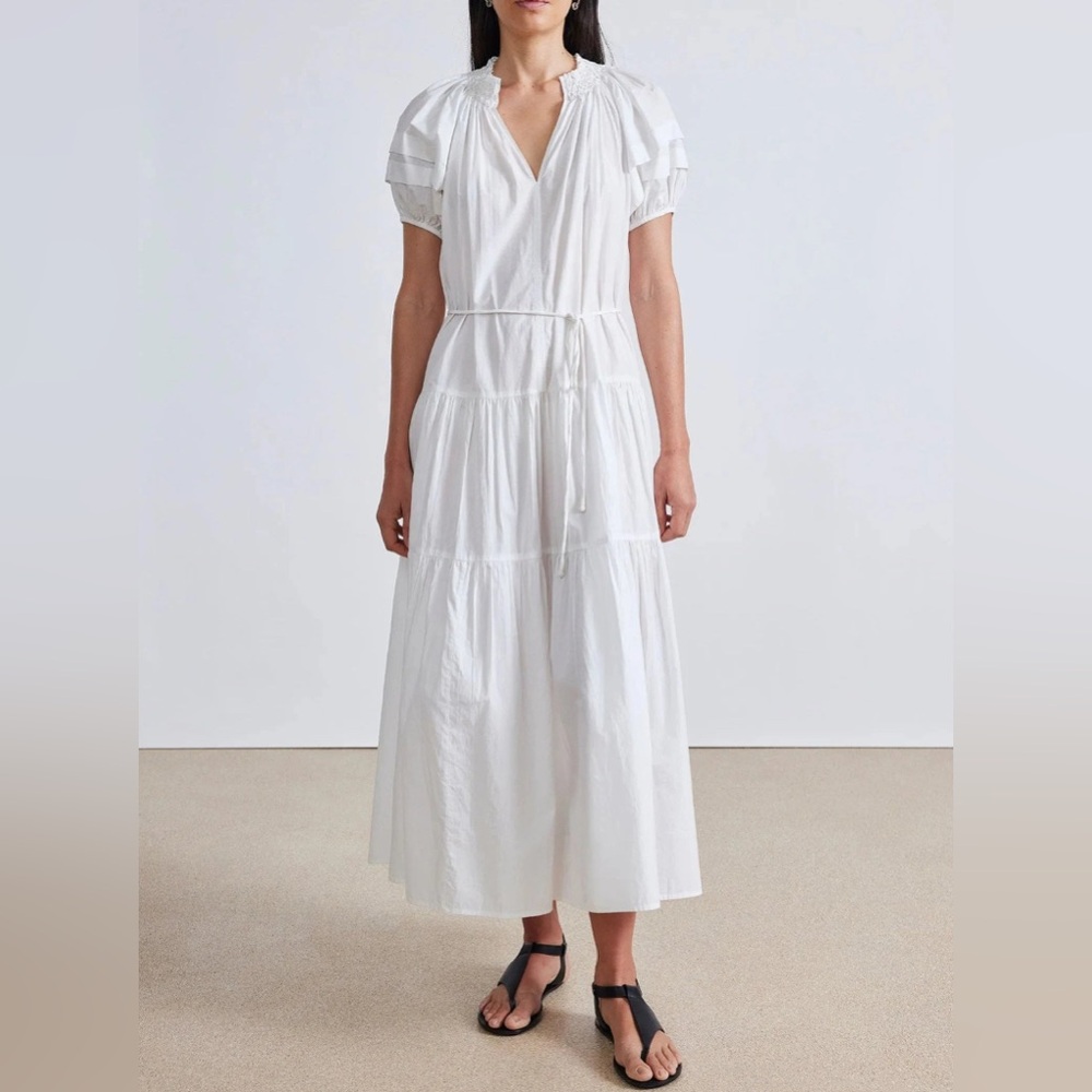 Apiece Apart Uva Romantic White Maxi Dress